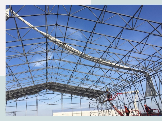 Шатровые ангары от 610 руб. в Кизляре и Дагестане