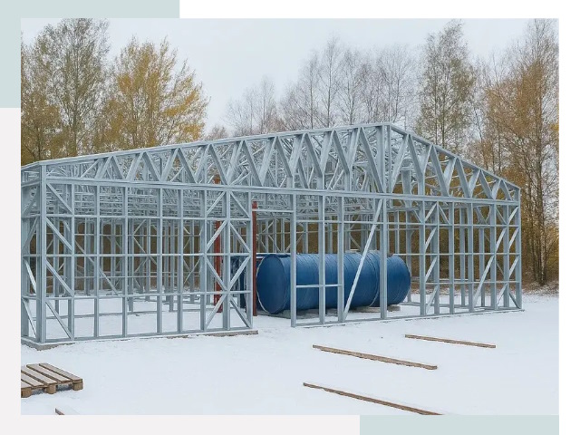 Металлические ангары в Кизляре