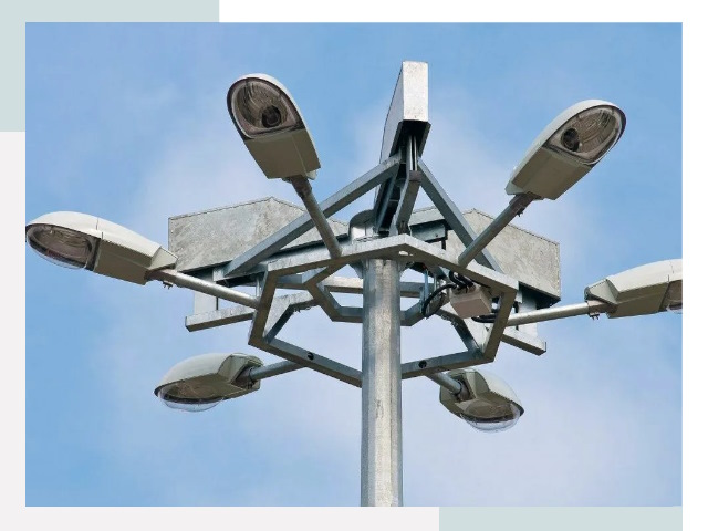 Монтаж осветительных мачт в Кизляре