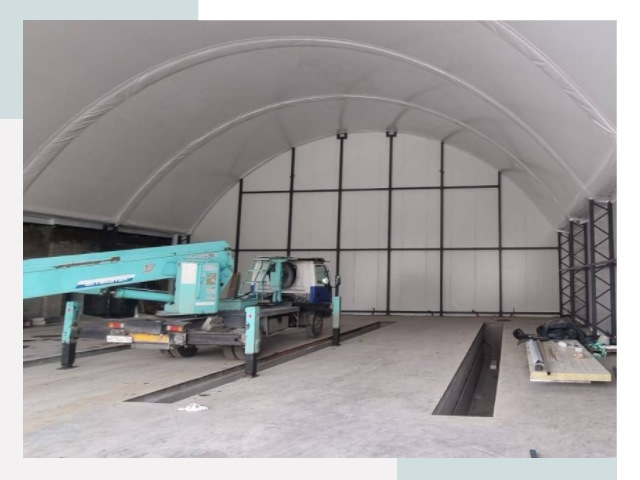 Внутреннее оснащение ангаров в Кизляре